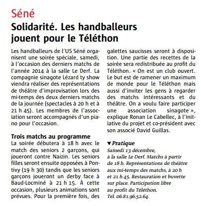 Ouest-France - 8 décembre 2014