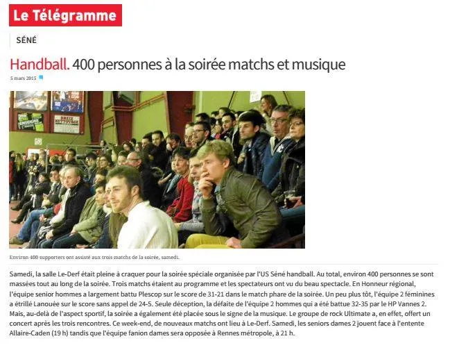 Télégramme - 5 mars 2015