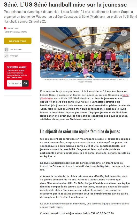 Ouest-France - 3 mai 2023
