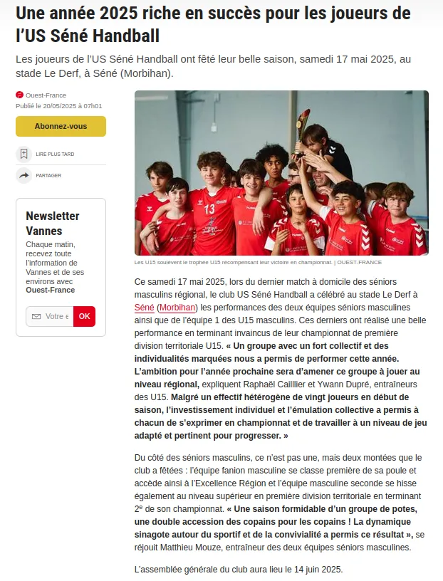 Ouest-France - 20 mai 2025