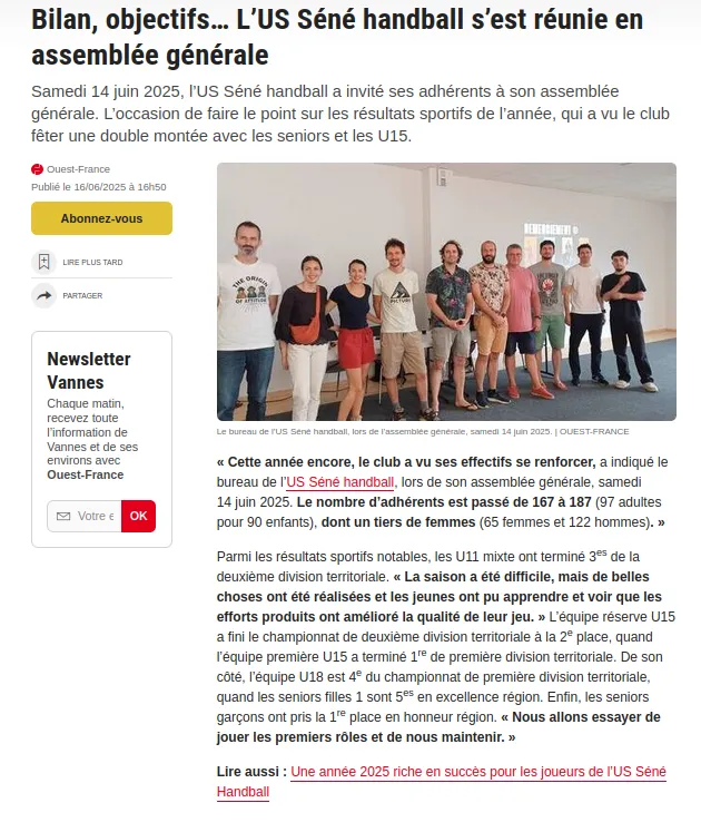 Ouest-France - 16 juin 2025